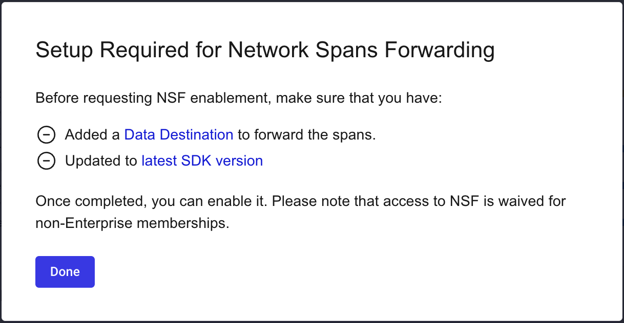 NSF checklist